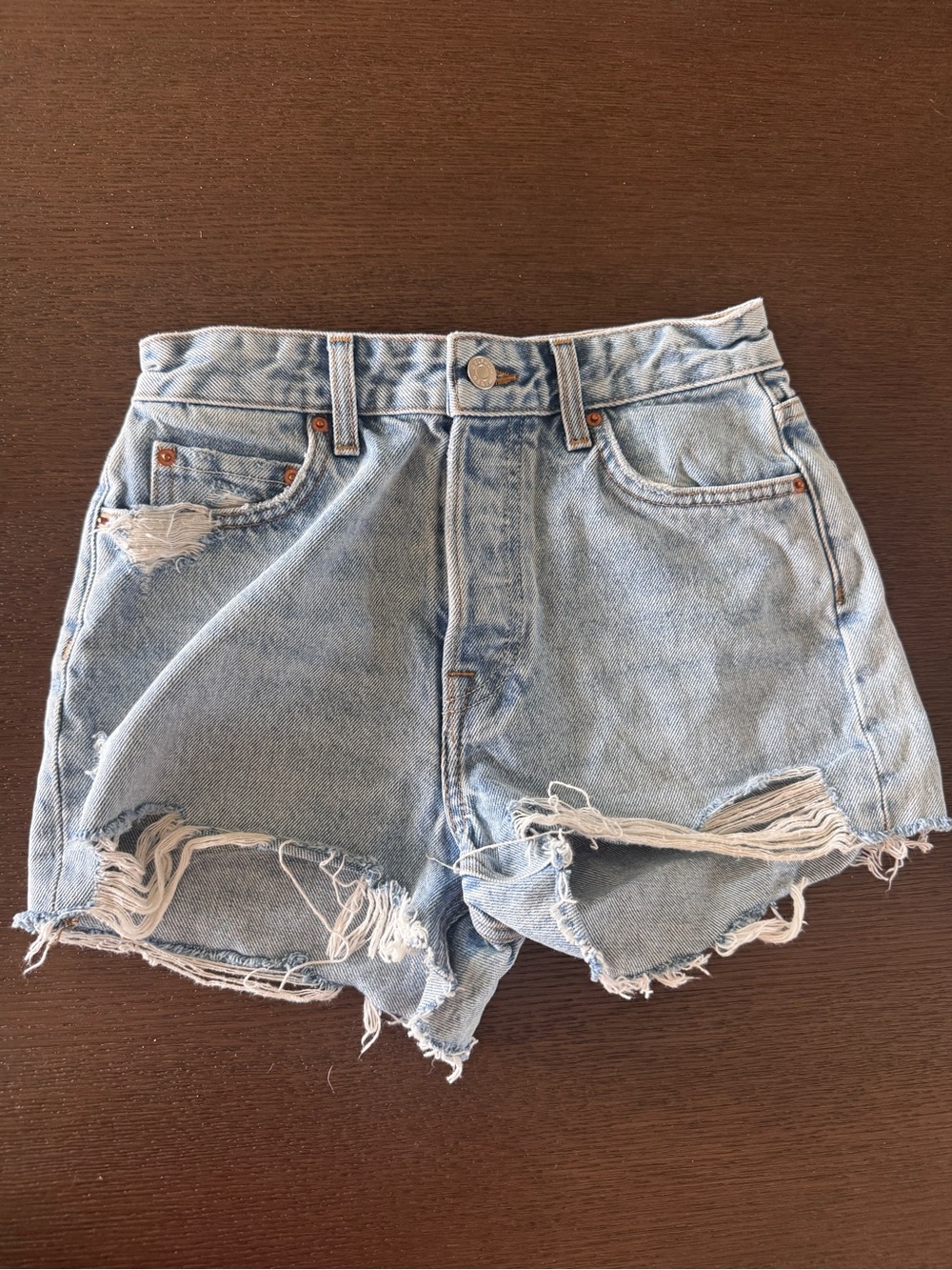 Eliana high-rise cut off shorts